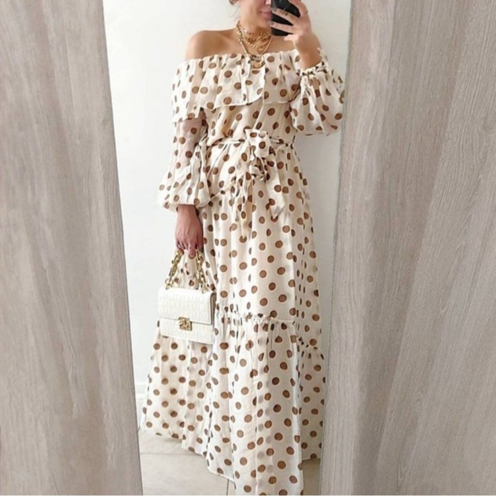 Polka Dot Maxi Dress - Picture 3 of 3